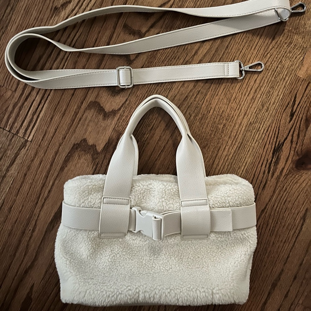 Campsite fuzzy purse